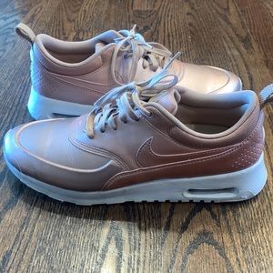 Nike Thea rose gold sneakers size 9.5